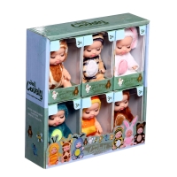 Набор пупсов "Мини зоопарк", 6шт