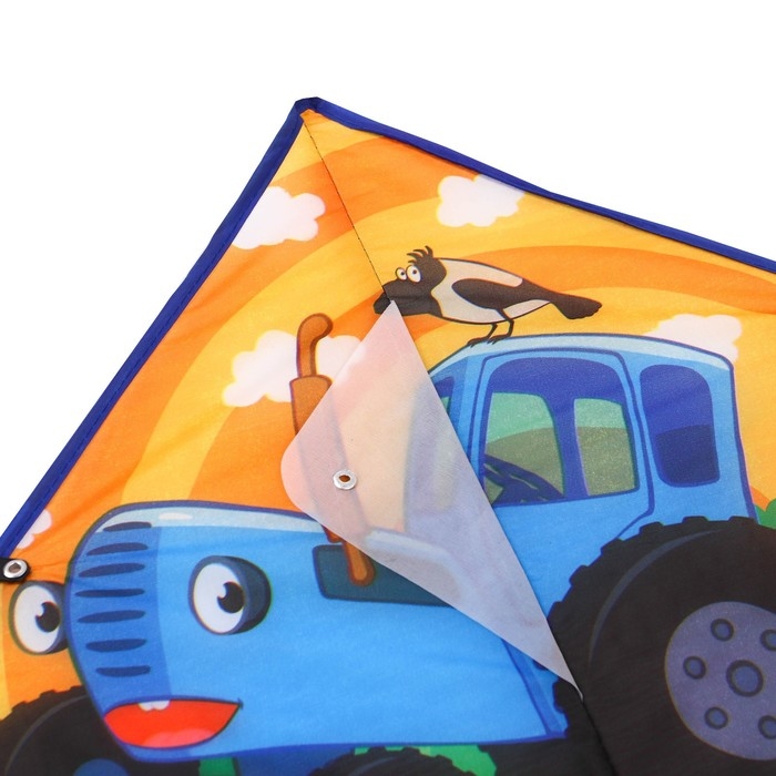 Воздушный змей &laquo;По полям&raquo;, Синий трактор, 50х80 см