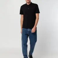 Рубашка поло мужская Summer 170 черная, размер XL