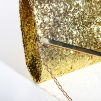 Сумка-клатч на клапане, цвет золотой Сумка-клатч на клапане, цвет золотой