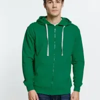 Толстовка на молнии с капюшоном Siverga, зеленая, размер 4XL