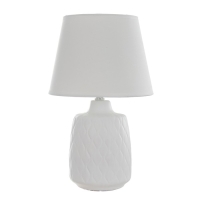 Настольная лампа "Джайм" Е14 40Вт белый 25х25х38 см RISALUX Настольная лампа "Джайм" Е14 40Вт белый 25х25х38 см RISALUX