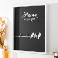 Крючки декоративные дерево "Птицы на проводах" 24,5х3х30,5 см Крючки декоративные дерево "Птицы на проводах" 24,5х3х30,5 см