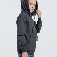 Худи детское Kirenga Kids 2.0, темно-серое (графит), 8 лет