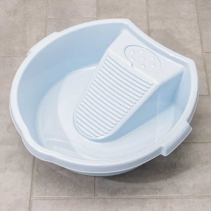 Таз круглый для стирки &laquo;Хозяюшка&raquo;, 10 л, цвет МИКС