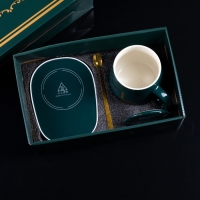 Подставка с подогревом LSK-1501, кружка, от USB, 16 Вт, зелёная Подставка с подогревом LSK-1501, кружка, от USB, 16 Вт, зелёная