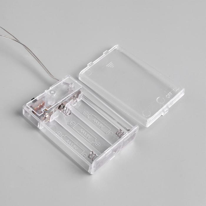 Светодиодная фигура &laquo;Олень с колокольчиком&raquo; 25 &times; 30 &times; 9 см, акрил, 24 LED, батарейки ААх3 (не в комплекте), свечение белое