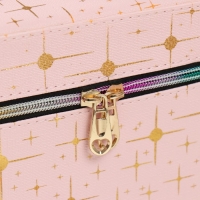 Шкатулка кожзам с зеркалом "Вспышка беж" н-р 3 шт 16,5х16,5х14 15х15х10,5 19х19х19 см Шкатулка кожзам с зеркалом "Вспышка беж" н-р 3 шт 16,5х16,5х14 15х15х10,5 19х19х19 см