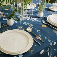 Скатерть Доляна Twilight forest 146х180 см, 100% хл, рогожка 164 г/м2 Скатерть Доляна Twilight forest 146х180 см, 100% хл, рогожка 164 г/м2