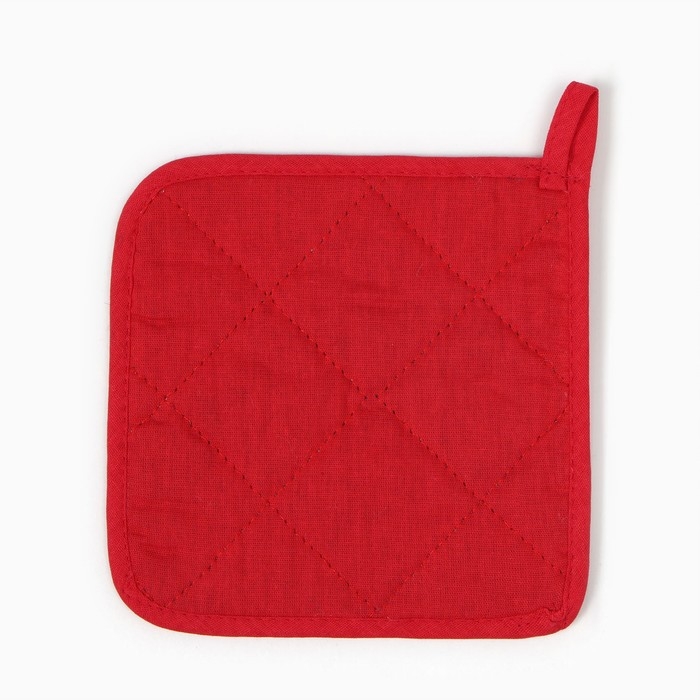 Прихватка Доляна "Котик" 17х17 см, 35% хл, 65% пэ, ватин 250 г/м2