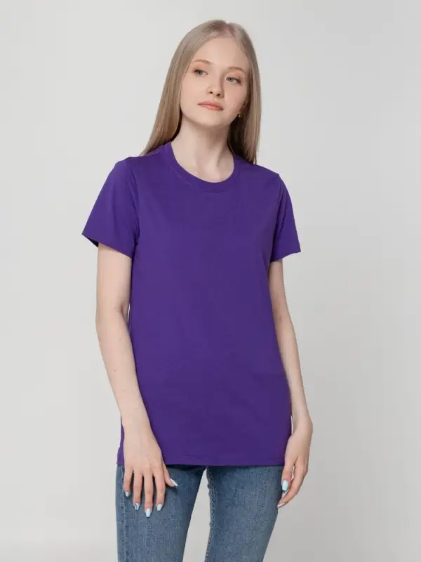 Футболка женская T-bolka Lady фиолетовая, размер S