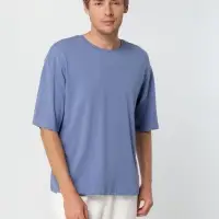 Футболка унисекс оверсайз Street Vibes, синяя (лавандовая), размер XS/S Футболка унисекс оверсайз Street Vibes, синяя (лавандовая), размер XS/S