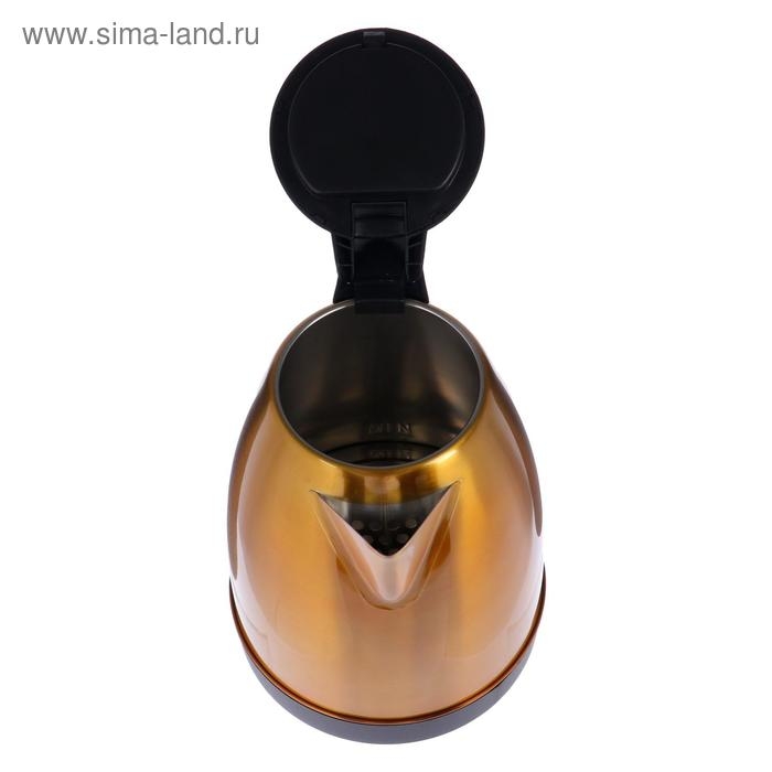 Чайник электрический Чайник электрический "МАТРЁНА" MA-002, металл, 1.8 л, 1500 Вт, жёлтый