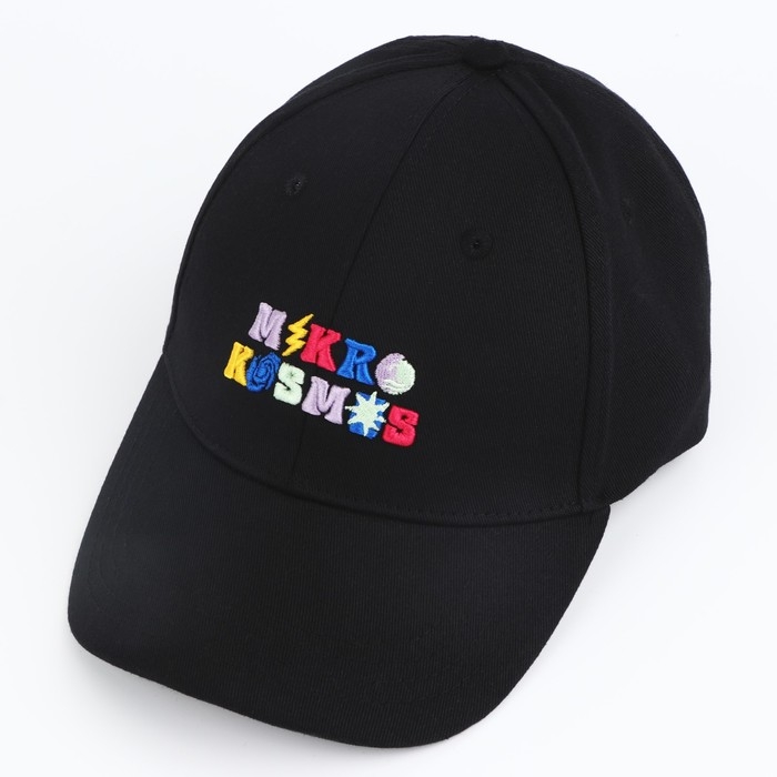Кепка женская Mikro Kosmos, цвет чёрный, р-р 56 Кепка женская Mikro Kosmos, цвет чёрный, р-р 56