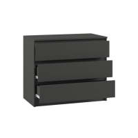 Комод с 3 ящиками Мадера, 800х420х775, Графит