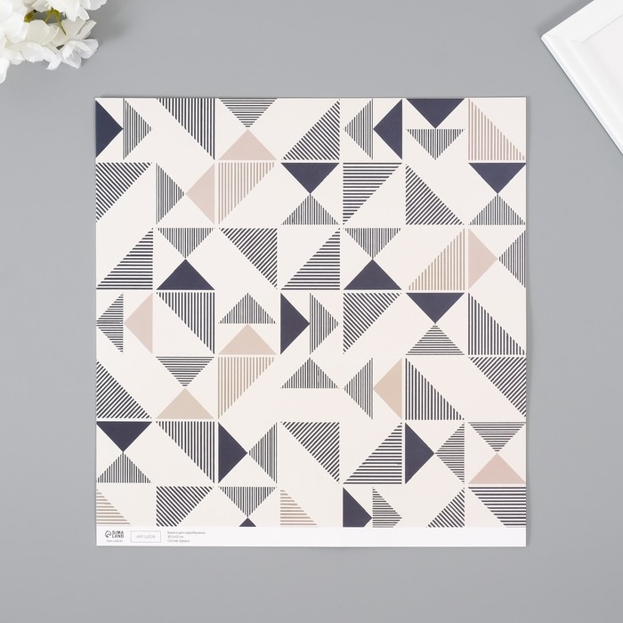 Бумага для скрапбукинга "Сканди" плотность 180 гр набор 5 шт 30,5х32 см