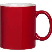 Кружка Promo, красная с белым Кружка Promo, красная с белым