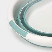 Таз складной «Флекс», 17.5 л, 33.5×49×6.5 см, цвет морская волна Таз складной «Флекс», 17.5 л, 33.5×49×6.5 см, цвет морская волна