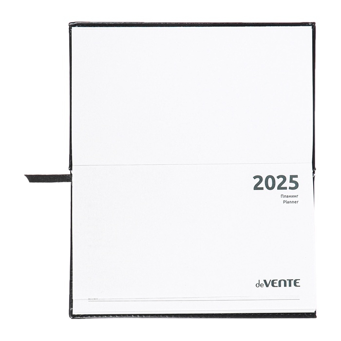 Планинг карманный датированный 2025, 155 х 95мм 64 листа, deVENTE.Matrix, твердая обложка кожзам с поролоном, тиснение, блок 70, черный