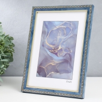 Фоторамка пластик "Камея" 15х21 см, бирюза Фоторамка пластик "Камея" 15х21 см, бирюза