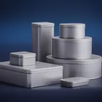 Коробка Pragmax M, круглая, серебристая Коробка Pragmax M, круглая, серебристая