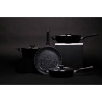 Сковорода Magistro Warrior, d=28 см, h=7,5 см, со стеклянной крышкой, ручка soft-touch, антипригарное покрытие, индукция, цвет чёрный Сковорода Magistro Warrior, d=28 см, h=7,5 см, со стеклянной крышкой, ручка soft-touch, антипригарное покрытие, индукция, цвет чёрный