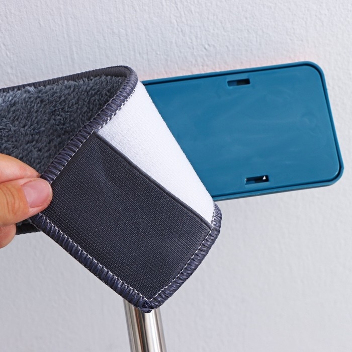 Щётка для окон Raccoon &laquo;Карманы&raquo;, стальная ручка 86 см, насадка из микрофибры 24,5&times;8 см