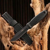 Нож тактический "Альфа" 23см, клинок 110мм/3мм, со стеклобоем, черный Нож тактический "Альфа" 23см, клинок 110мм/3мм, со стеклобоем, черный