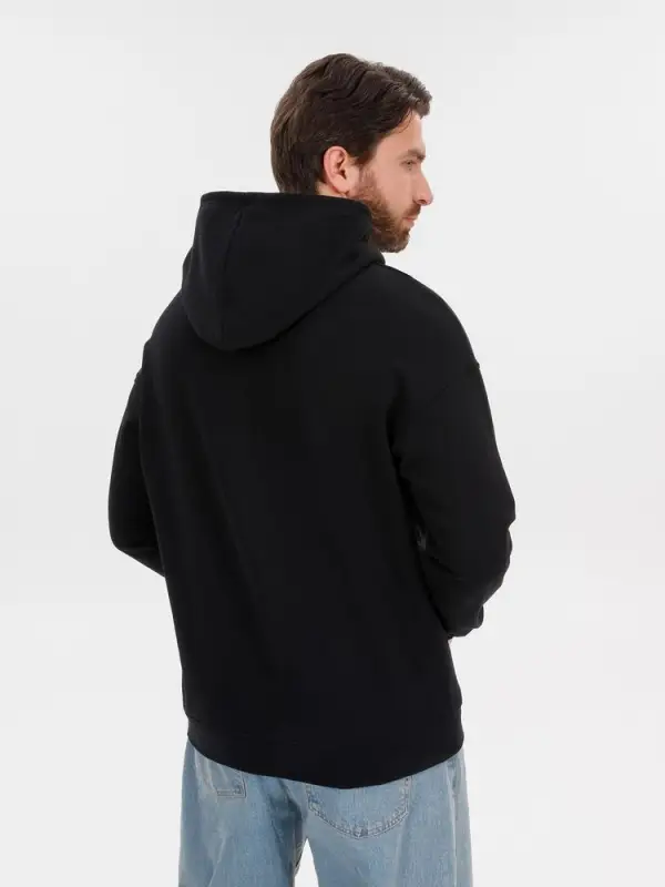 Худи оверсайз унисекс Outshine, черное, размер XS/S