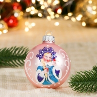 Шар "Снегурочка Хрустальная", 65 мм., в подарочной упаковке, мультиколор Шар "Снегурочка Хрустальная", 65 мм., в подарочной упаковке, мультиколор