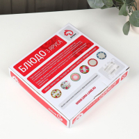 Блюдо керамическое 3-х ярусное Доляна &laquo;Дымка&raquo;, d=15,5/17/23 см