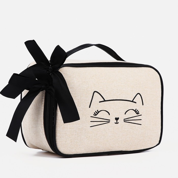 Косметичка на молнии, цвет бежевый Косметичка на молнии, цвет бежевый