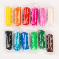 Тесто для лепки &laquo;Пластишка&raquo;, 12 цветов по 24 гр