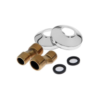 Cмеситель для ванны Accoona A7377, двухрычажный, излив 300 мм, хром