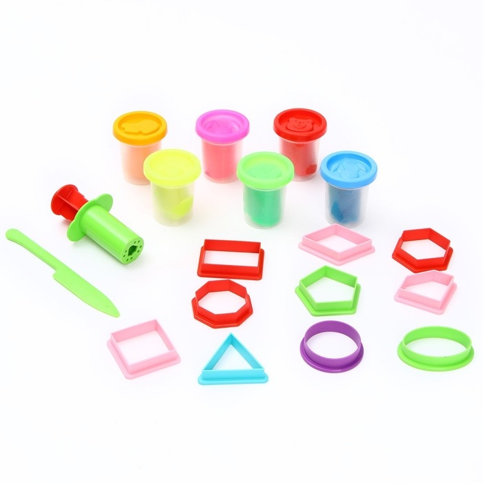 Набор для детской лепки «Тесто-пластилин. Формы и фигуры» Набор для детской лепки «Тесто-пластилин. Формы и фигуры»