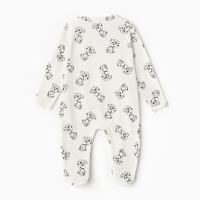 Комбинезон детский, цвет белый, рост 68 см