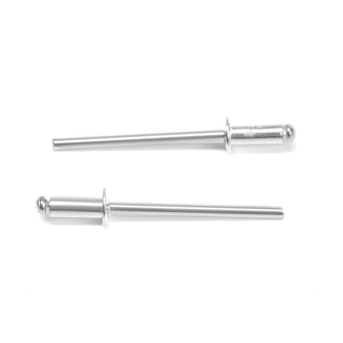 Заклёпки ТУНДРА krep, вытяжные, алюминий-сталь, 3,2х8 мм, неокрашенные, 1000 шт