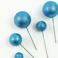 Набор топперов &laquo;Бусины&raquo;, набор 20 шт., цвет синий