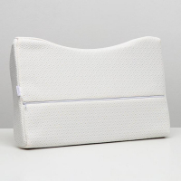 Подушка ортопедическая НТ-ПС-07 "Массажная", для взрослых, с эффектом памяти и выемкой под плечо, 55x36 см, валики 10/7 см