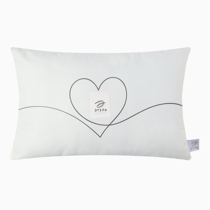 Подушка декоративная Этель "Сердечко" 60*40см, велюр