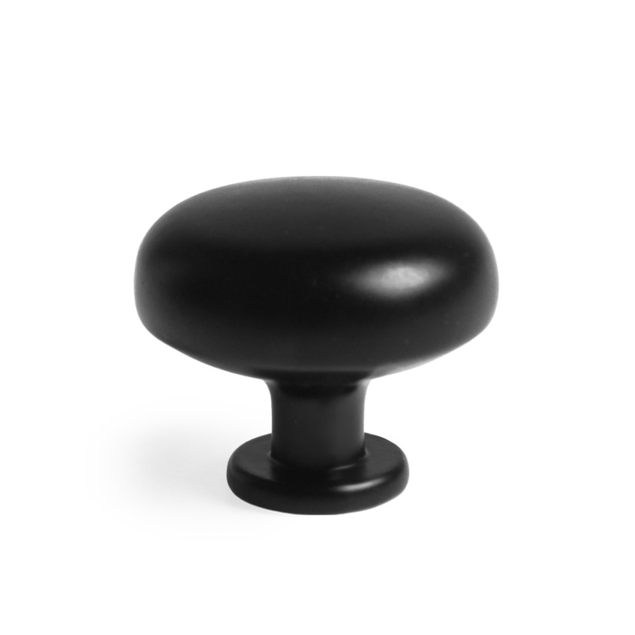 Ручка кнопка ТУНДРА PK036BL, черная Ручка кнопка ТУНДРА PK036BL, черная