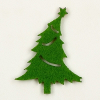 Новый год! Набор фетровых деталей для декора «Ели» набор 4 шт., размер 1 шт. — 6 × 2 см, двусторонний скотч Новый год! Набор фетровых деталей для декора «Ели» набор 4 шт., размер 1 шт. — 6 × 2 см, двусторонний скотч