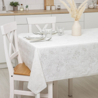 Клеёнка на стол «Ягодки», ажурная, ширина 137 см, рулон 20 метров, толщина 0,2 мм, цвет белый Клеёнка на стол «Ягодки», ажурная, ширина 137 см, рулон 20 метров, толщина 0,2 мм, цвет белый