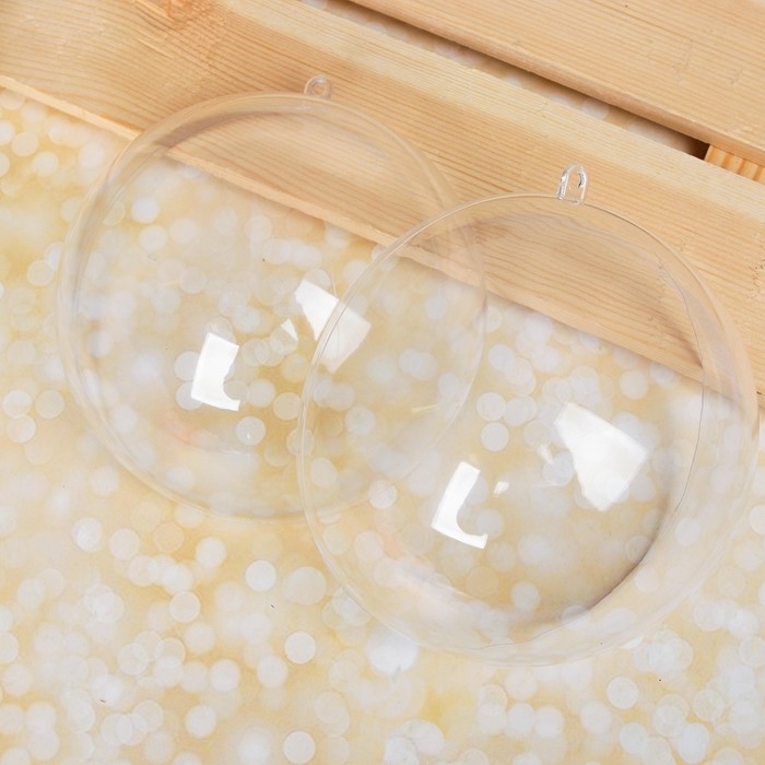 Заготовка - подвеска, раздельные части &laquo;Шар&raquo;, диаметр собранного: 13.6 см