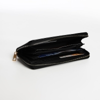 Кошелёк на молнии, цвет чёрный Кошелёк на молнии, цвет чёрный