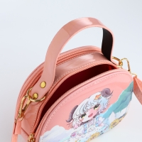 Сумка детская для девочки на молнии &laquo;Выбражулька&raquo;, цвет коралловый