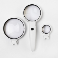 Лупа с подсветкой, съемные линзы 85,70,35мм Лупа с подсветкой, съемные линзы 85,70,35мм