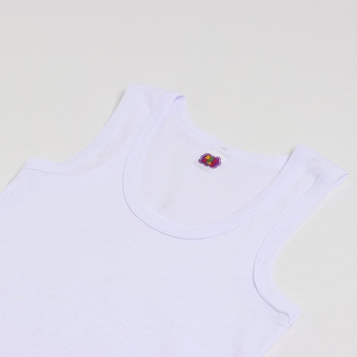 Комплект для мальчика (майка/трусы), цвет белый, рост 116см