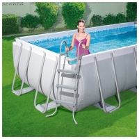 Бассейн каркасный Power Steel, 404 х 201 х 100 см, песчаный фильтр-насос, лестница, 56442 Bestway