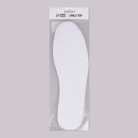 Стельки для обуви, универсальные, дышащие, р-р RU до 46 (р-р Пр-ля до 47), 29 см, пара, цвет белый Стельки для обуви, универсальные, дышащие, р-р RU до 46 (р-р Пр-ля до 47), 29 см, пара, цвет белый